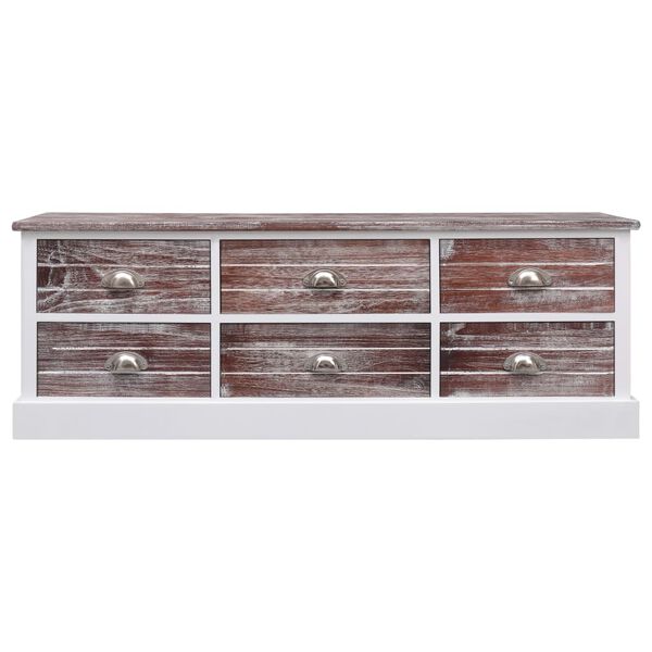 vidaXL Flurbank Braun 115x30x40 cm Holz