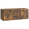 vidaXL Wandmontierter TV-Schrank 78,5 x 31 x 30 cm Ger&auml;ucherte Eiche
