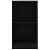 vidaXL Bücherregal Schwarz 40x24x75 cm Holzwerkstoff