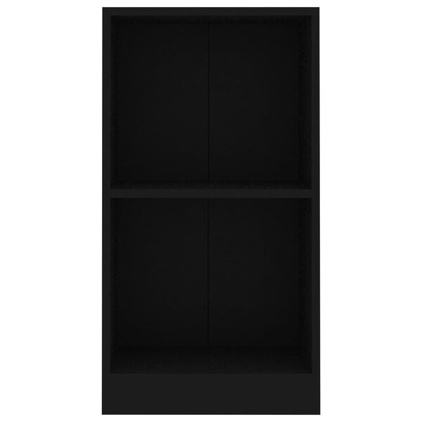 vidaXL Bücherregal Schwarz 40x24x75 cm Holzwerkstoff