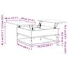 vidaXL Couchtisch Braun Eichen-Optik 80x80x45 cm Holzwerkstoff Metall
