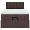 vidaXL Ottoman-Bett mit Matratze Dunkelbraun 80x200 cm Stoff
