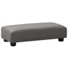 vidaXL Kindersofa mit Hocker Grau Kunstleder
