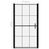 vidaXL Duscht&uuml;r Hartglas 100 x 178 cm Schwarz