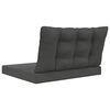 vidaXL Sofakissen f&uuml;r drau&szlig;en 2 pcs Anthrazit Polyester