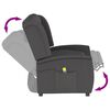 vidaXL 4-Sitzer Massagesessel Dunkelgrau Mikrofaser-Gewebe