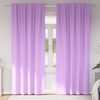 vidaXL Verdunkelungs-Vorh&auml;nge mit Ringen 2 pcs Lila 225 x 140 cm