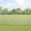vidaXL Geschwei&szlig;ter Drahtzaun Silber 1.6 x 25 m