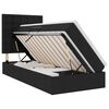 vidaXL Aufbewahrungsbett mit Matratze Schwarz 90 x 190 cm Polyester