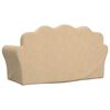vidaXL Kindersofa 2-Sitzer Creme Weicher Pl&uuml;sch