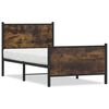vidaXL Metallbett ohne Matratze R&auml;uchereiche 75x190 cm