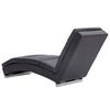 vidaXL Chaiselongue Grau Kunstleder