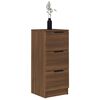 vidaXL Sideboards 2 Stk. Braun Eichen-Optik 30x30x70 cm Holzwerkstoff