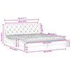 vidaXL Bett mit Matratze Rosa 180x200 cm Samt