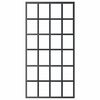 vidaXL Schiebet&uuml;r ESG-Glas und Aluminium 102x205 cm Schwarz