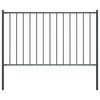 vidaXL Zaunelement Woerden mit Pfosten Stahl 1,7 x 1,25 m Anthrazit