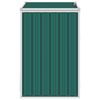vidaXL M&uuml;lltonnenbox Gr&uuml;n 72&times;81&times;121 cm Stahl