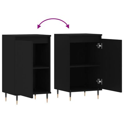 vidaXL Sideboard Schwarz 40x35x70 cm Holzwerkstoff