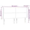 vidaXL Kopfteil mit Ohren Dunkelgr&uuml;n 203x23x118/128 cm Samt