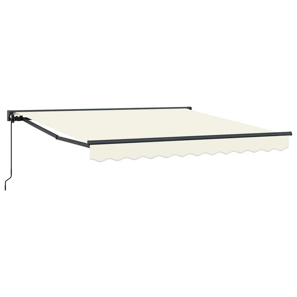 vidaXL Einziehbare Markise Creme 300 x 250 cm Polyester und Metall