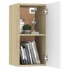 vidaXL 3-tlg. TV-Schrank-Set Wei&szlig; Sonoma-Eiche Holzwerkstoff
