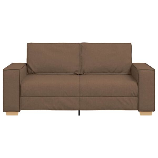 vidaXL 2-Sitzer Sofa Braun 140 cm Stoff