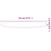 vidaXL Tischplatte &Oslash;70x1,5 cm Rund Massivholz Buche