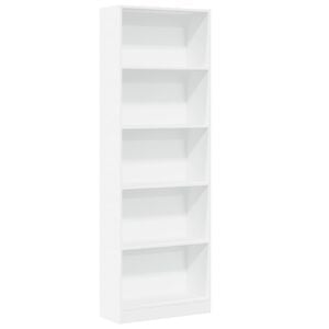 vidaXL B&uuml;cherregal Wei&szlig; 60 x 24 x 176 cm Holzwerkstoff