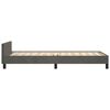 vidaXL Bettgestell ohne Matratze Dunkelgrau 90x200 cm Samt