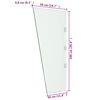 vidaXL Seitenwand f&uuml;r Vordach Transparent 50x100 cm Hartglas