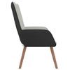 vidaXL Relaxsessel Hellgrau Samt und PVC