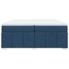 vidaXL Boxspringbett mit Matratze Blau 200x200 cm Stoff