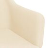 vidaXL Esszimmerst&uuml;hle 6 Stk. Drehbar Creme Stoff