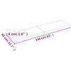 vidaXL Tischplatte Hellbraun 160x40x(2-4)cm Massivholz Eiche Behandelt