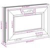 vidaXL Kellerfenster RISOR 60x40 cm Kipp 3-fach Verglasung Weiß
