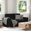 vidaXL 2-Sitzer Sofa Schwarz 120 cm Stoff