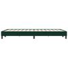 vidaXL Boxspringbett ohne Matratze Dunkelgr&uuml;n 120x220 cm Samt