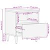 vidaXL Nachttisch Braun 40 x 33 x 46 cm Massivholz Mango