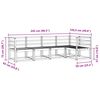 vidaXL Sofa Set mit Kissen 5 pcs Nat&uuml;rlich und Hellgrau