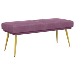 vidaXL Doppellagige Bank Lila 120 x 45 x 46 cm Samt