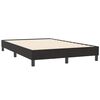vidaXL Boxspringbett mit Matratze & LED Schwarz 120x210 cm Samt