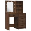 vidaXL Schminktisch 2 pcs Braun 50 x 41 x 135 cm Holzwerkstoff