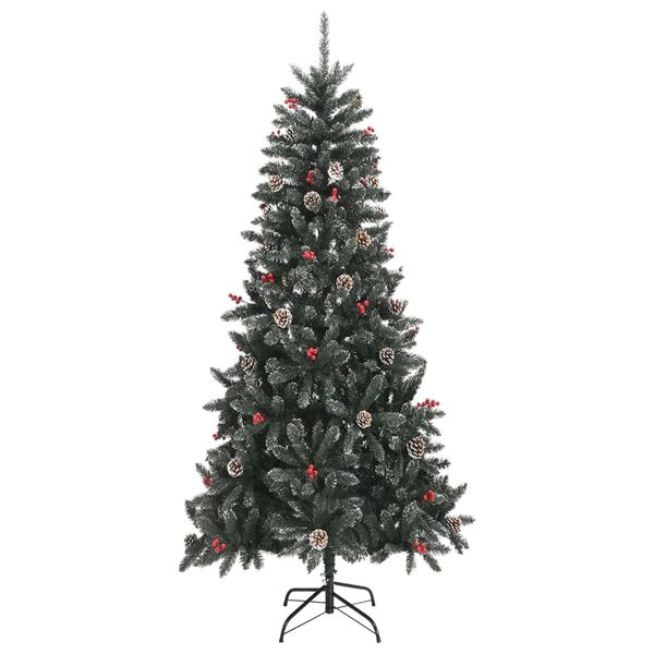 vidaXL K&uuml;nstlicher Weihnachtsbaum mit St&auml;nder Gr&uuml;n 240 cm PVC