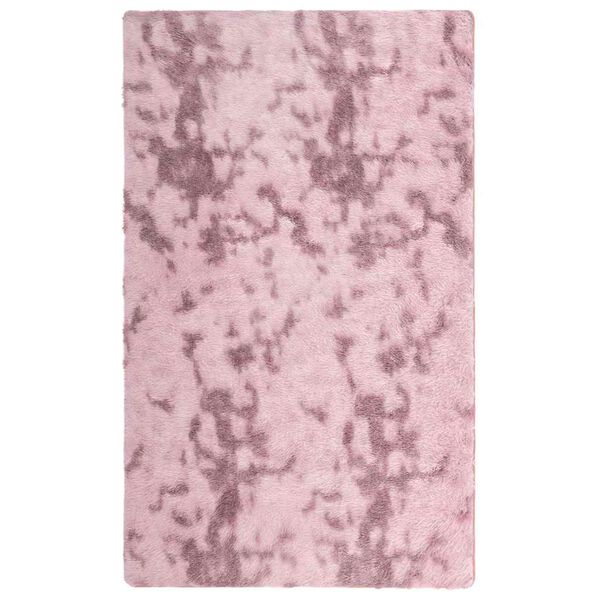 vidaXL Teppich Shaggy Hochflor NAVARRA Altrosa 80x150 cm Polyester