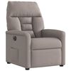 vidaXL Relaxsessel Elektrisch Taupe Stoff