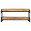 vidaXL Couchtisch 90x45x35 cm Raues Massives Mangoholz