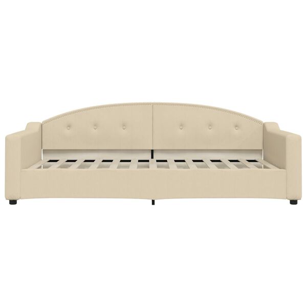 vidaXL Tagesbett Creme 100x200 cm Stoff