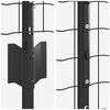 vidaXL Zaun mit Pfosten Grau 1 x 25 m Stahl