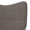 vidaXL Relaxsessel mit Hocker Taupe Stoff