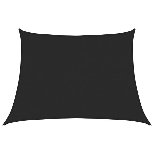 vidaXL Sonnensegel 160 g/m&sup2; Schwarz 4/5x3 m HDPE